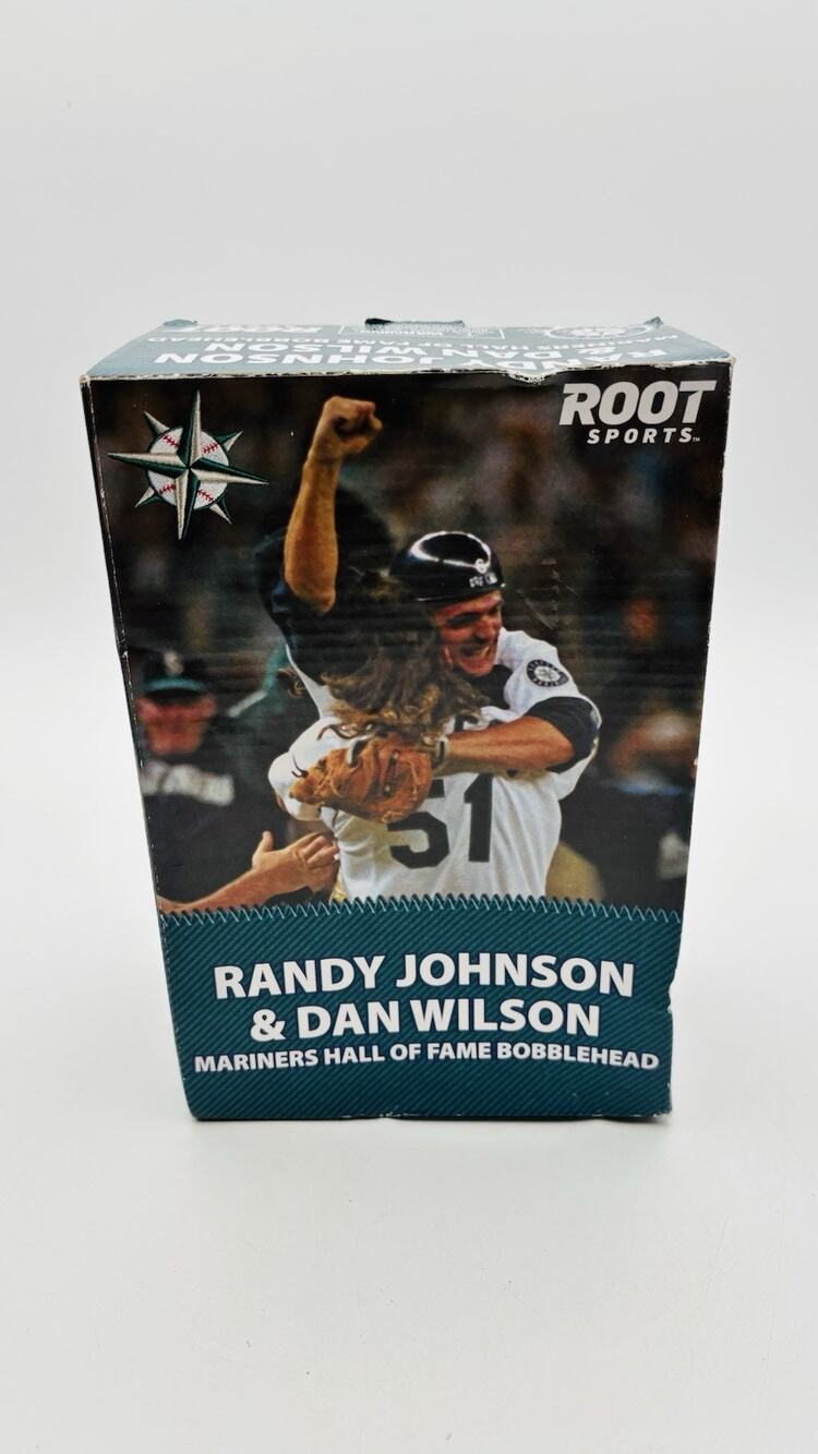 Randy Johnson & Dan Wilson Mariners Hall Of Fame Dual Bobblehead 2012 MLB W/ Box